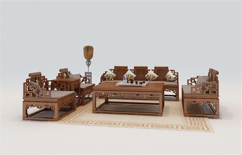 中式沙发茶几—中式沙发茶几